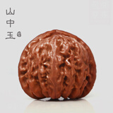 山中玉文玩核桃狮子头闷尖手把件古玩麻核桃秋子核头爸妈新年送礼物原色 【精配】新手级38-39mm白狮子1对