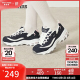 斯凯奇（Skechers）女鞋夏季厚底老爹鞋百搭透气熊猫鞋软底舒适外穿休闲运动鞋11959