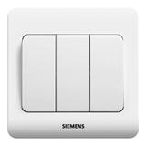 西门子（SIEMENS）开关插座  远景系列雅白10A五孔二三插墙壁大间距5孔斜五孔插座 三开双控