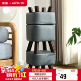 家逸家用矮凳沙发凳创意时尚茶几实木凳子简约方形换鞋凳垫脚凳