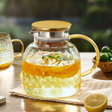 忆壶茶（YIHUTEA）凉水壶耐高温玻璃冷水壶大容量烧水壶家用凉白开花茶饮料泡茶壶 耐-20°-150°：可煮凉水壶1.45L