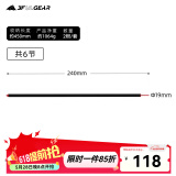 三峰出 天幕铝杆7075加厚加粗航空铝合金户外天幕撑杆加强铁杆 19MM*2.4米(7075铝合金)2根装