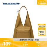 斯凯奇（Skechers）2025新款单肩包男女手提包腋下三角包运动托特包包 L125年U140 铜褐色/04C9 均码