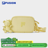 FILA FUSION斐乐潮牌情侣款挎包男女包2025春夏小熊挂件斜挎包盒子包