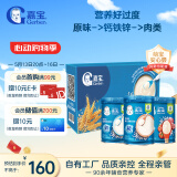 嘉宝（GERBER）原味+钙铁锌+番茄牛肉 6月龄高铁米粉礼盒250g*3罐辅食送礼
