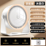 澄琮【重磅新品】桌面小风扇空气循环扇宿舍学生台面办公室USB冷小风扇家用涡轮迷你电风扇小米适用 充电版白色【顶配款】续航降噪双升级丨100档循环风
