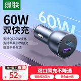 绿联车载充电器 超级快充点烟器一拖二适用苹果15/16华为小米su7汽车