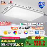 FSL佛山照明客厅吸顶灯LED大灯护眼全光谱智能灯具智薄144W包安装