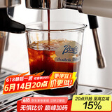 Bincoo玻璃咖啡杯家用冰美式透明杯子精致拿铁杯Dirty高颜值水杯