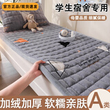 浪莎（LangSha）牛奶绒床单冬季加绒宿舍单人床盖毛毯铺床珊瑚绒毛绒毯子床单单件 水晶边-美好时光【加绒加厚 保暖贴身】 床单：90x190cm【A类抗菌 温暖裸睡】