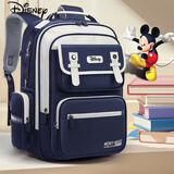 迪士尼小学生儿童书包男女生书包一三到五六年级男孩减负双肩包男童背包 SM12064藏青 3-6年级