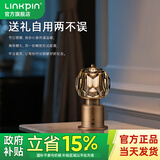 LINKPIN高级感奢华复古水晶灯氛围卧室床头装饰台灯音响蓝牙音箱情人节礼物送女友礼物公司新年节日礼物 古铜色（108）