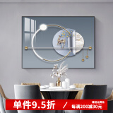 诗六艺家饰电表箱装饰画免打孔现代简约配电箱遮挡壁画电闸箱挂画 一路相随 50*40(容纳横40*高30表箱)掀盖式