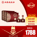 五粮液股份 金碧辉煌 东方红 浓香型白酒 52度 500ml*2瓶3盒整箱装