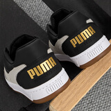 彪马（PUMA）板鞋男鞋女鞋 2026夏季新款Caven运动鞋耐磨复古情侣低帮休闲鞋子 黑色-白色-金色-Caven 2.0 42 (内长270mm)