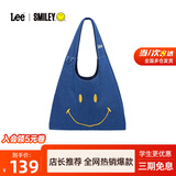 Lee×Smiley联名笑脸帆布袋托特包斜跨手提单肩大容量女士通勤购物袋