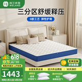 玮兰【造梦家】椰棕弹簧床垫硬棕垫乳胶棕榈席梦思家用租房软厚床垫 双面睡感2cm乳胶+独立簧+2cm椰棕 1.8*2米
