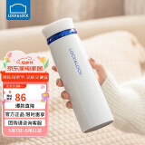 乐扣乐扣（LOCK&LOCK）不锈钢情侣学生保温杯菲特旋转盖轻量杯450ml白蓝 LHC4131WB