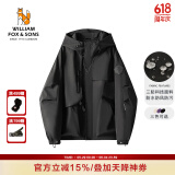 William fox&sons新型三防定制户外面料人体工学立体裁剪机能轻户外仿冲锋YI夹克男 黑色 XL /52