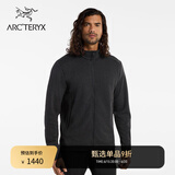 ARC'TERYX始祖鸟 COVERT LT CARDIGAN 保暖 男子 抓绒衫 BLACK HEATHER/黑灰色 M