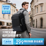 博牌Bopai双肩包男17吋电脑包商务背包旅行大学生书包黑
