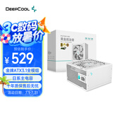 九州风神（DEEPCOOL）额定750W白色电源PQ750G金牌全模适配RTX5070显卡(日系主电容/FDB轴承/压纹线/10年质保）