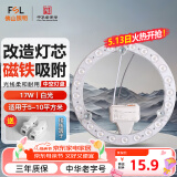 FSL佛山照明led灯盘灯具吸顶灯灯芯灯条替换灯盘白光17W 芯意