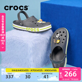 卡骆驰crocs洞洞鞋贝雅卡骆班轻便耐磨一脚蹬休闲鞋|205089 石板灰/青柠绿-0GX 43 (270mm)