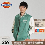 dickies 夹克 时尚宽松休闲棒球服外套 男女情侣运动11147 常春藤绿 S