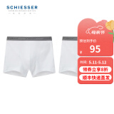 Schiesser舒雅男士内裤舒美棉中腰透气平角裤【2条装】E5/20028T E5/20028T白色7000 M