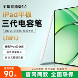 GFFOCUS【美国MFI认证】电容笔apple pencil二代触控防误触一代ipad手写笔pro平板air4/5触屏书写适配苹果 官配三代旗舰款【磁吸Type-C快充/压感/蓝牙】 精准不断触丨倾