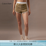 Calvin Klein内衣【摩登引力带】女士本命年ck家居外穿睡裤辣妹运动短裤QS5982 LKS-棕榈绿 XS