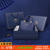皮尔保罗真皮女包2025新款女士托特包大容量手提斜挎包包520情人节礼物 【礼盒包装】蓝色1313