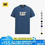 CAT卡特春新品男凉感设计反光logo印花短袖T恤轻户外 藏青 L