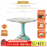 永丰源（auratic）夫人瓷西湖蓝 中餐具DIY散件 家用饭碗碟自由组合安全包装 高脚茶点盘