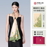 绣娘丝绸丝巾礼盒100%桑蚕丝真丝披肩女外搭气质夏季薄款2025生日礼物妈妈