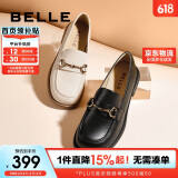 百丽马衔扣乐福女百搭单鞋Z3B1DAA5 黑色 37