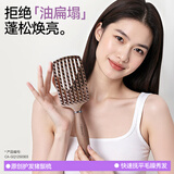 Creative art梳子猪鬃毛蓬松梳子造型高颅顶按摩头部护发养发外出便携松塔梳