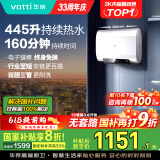 华帝（VATTI）双胆新一级能效双管变频 扁桶电热水器超薄速热 电子镁棒终身免换储水式健康净水洗澡用国家补贴 50L 3200W 三管加热终身免换镁棒 净水升级