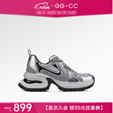 GG-CC【明星同款】月落星河银色厚底老爹鞋女2023秋季新款G23X4317 银色 皮面 39
