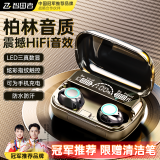 智国者【2025年最新款丨柏林音质】蓝牙耳机震撼高音质超长续航入耳式无线音乐降噪运动适用华为苹果小米