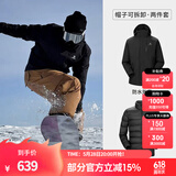 骆驼（CAMEL）三防冲锋衣户外登山服防风防水防污三合一运动外套 AD12263514Y,羽绒内胆幻影黑男女 L