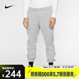 耐克（NIKE）Sportswear 裤子男裤束脚裤时尚休闲卫裤宽松直筒加绒运动长裤 BV2738-063 2XL
