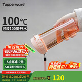 特百惠（Tupperware）茶韵500ML塑料杯男女士学生夏季运动水杯子户外便携大容量  粉色