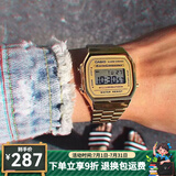 卡西欧（CASIO）手表 小春同款 情侣经典复古小方块 时尚学生表小金表 A168WG-9W