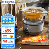 东菱（Donlim）蒸汽锅家用电蒸锅多功能锅蒸炖煮一体锅电火锅汽锅鸡专用锅煮锅+陶瓷汽锅）DL-9009