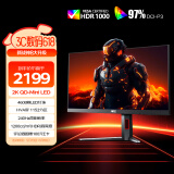 AOC 27英寸2K240Hz 1152分区QD-MiniLED HVA Black HDR1000 快速液晶1ms游戏电竞显示器 逐光Q27G4ZMN