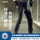 龙牙战凌轻量战术裤加强版男户外休闲弹力工装裤夏季通勤 极夜黑 32 175/84B高175重140-160斤