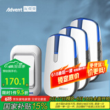 海得曼（advent）E-581P 夜灯款无线门铃家用无线老人呼叫器 远距离一拖三门铃