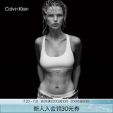 Calvin Klein内衣【明星同款摩登引力带】女士ck无钢圈轻运动背心文胸F3785AD 100-月光白 M 推荐70B-85A